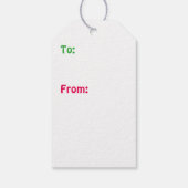 Hawaiian Style Gingerbrot Gruß Geschenkanhänger (Rückseite)