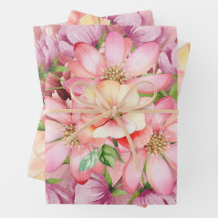 "Hawaiian Summer Florals" Geschenkpapier Set