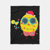 Hawaiian Summer Tropical Xmas Lemon Funny Christma Fleecedecke (Vorderseite)