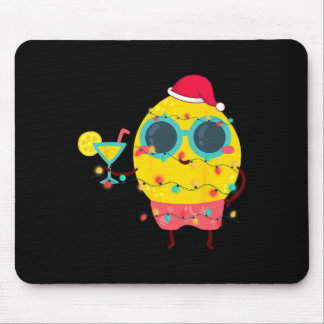 Hawaiian Summer Tropical Xmas Lemon Funny Christma Mousepad