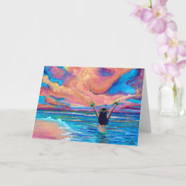 Hawaiian Sunrise Aloha oder Mahalo Card Karte