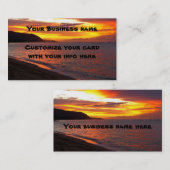 Hawaiian Sunset Business Card Visitenkarte (Vorne/Hinten)