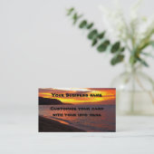 Hawaiian Sunset Business Card Visitenkarte (Stehend Vorderseite)
