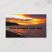 Hawaiian Sunset Business Card Visitenkarte (Rückseite)
