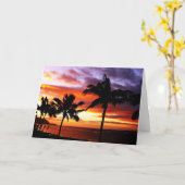 Hawaiian Sunset Card Karte (Gelbe Blume)