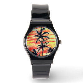 Hawaiian Sunset Coco Palms Armbanduhr