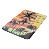 Hawaiian Sunset Coco Palms Badematte (Schrägansicht)