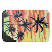 Hawaiian Sunset Coco Palms Badematte (Vorderseite)