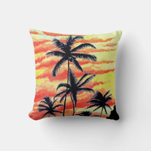 Hawaiian Sunset Coco Palms Kissen