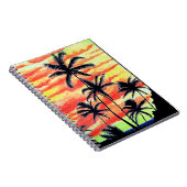 Hawaiian Sunset Coco Palms Notizblock (Rechte Seite)