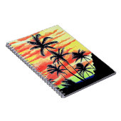Hawaiian Sunset Coco Palms Notizblock (Rechte Seite)