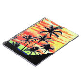 Hawaiian Sunset Coco Palms Notizblock (Linke Seite)