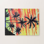 Hawaiian Sunset Coco Palms Puzzle (Horizontal)