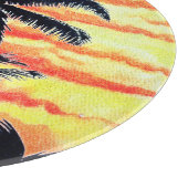Hawaiian Sunset Coco Palms Schneidebrett (Ecke)