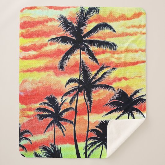 Hawaiian Sunset Coco Palms Sherpadecke (Vorderseite)
