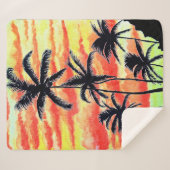 Hawaiian Sunset Coco Palms Sherpadecke (Vorderseite (Horizontal))
