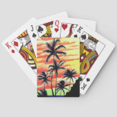 Hawaiian Sunset Coco Palms  Spielkarten (Rückseite)
