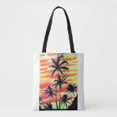 Hawaiian Sunset Coco Palms Tasche (Vorderseite)