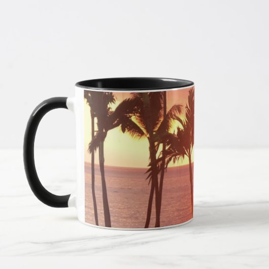 Hawaiian Sunset Foto entwickelt Tasse (Links)