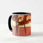Hawaiian Sunset Foto entwickelt Tasse (Vorderseite Links)