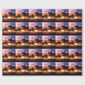 Hawaiian sunset geschenkpapier (Flach)