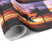 Hawaiian sunset geschenkpapier (Rolleneckpunkt)