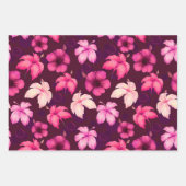 Hawaiian Sunset Glow: Hibiskus Wrapping Paper Geschenkpapier Set (Vorderseite 3)