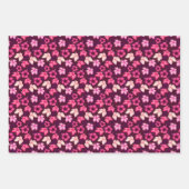 Hawaiian Sunset Glow: Hibiskus Wrapping Paper Geschenkpapier Set (Vorderseite 2)