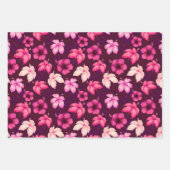 Hawaiian Sunset Glow: Hibiskus Wrapping Paper Geschenkpapier Set (Vorderseite)