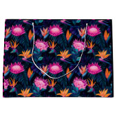 Hawaiian Sunset Glow: Protea Gift Bag Große Geschenktüte (Vorderseite)