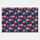 Hawaiian Sunset Glow: Protea Wrapping Paper Geschenkpapier Set (Vorderseite 2)