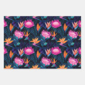 Hawaiian Sunset Glow: Protea Wrapping Paper Geschenkpapier Set (Vorderseite)