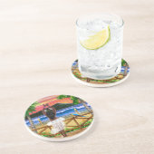 HAWAIIAN SUNSET HULA DANCER GETRÄNKEUNTERSETZER (Seite)