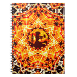 Hawaiian Sunset Hula Palms Notizblock