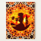 Hawaiian Sunset Hula Palms Planer (Rückseite)