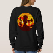 Hawaiian Sunset Hula Palms Sweatshirt (Rückseite)