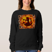 Hawaiian Sunset Hula Palms Sweatshirt (Vorderseite)