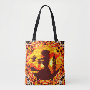 Hawaiian Sunset Hula Palms Tasche