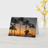 Hawaiian Sunset Karte (Gelbe Blume)