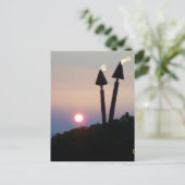 Hawaiian Sunset Luau Gifts Postkarte (Stehend Vorderseite)