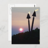 Hawaiian Sunset Luau Gifts Postkarte (Vorne/Hinten)