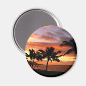 Hawaiian Sunset Magnet (Vorderseite/Rückseite)