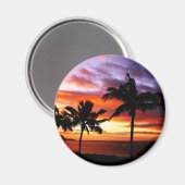 Hawaiian Sunset Magnet (Vorderseite/Rückseite)