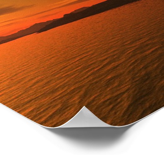 Hawaiian Sunset Poster (Ecke)