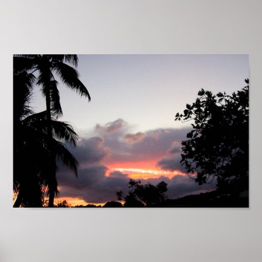 Hawaiian sunset poster (Vorne)