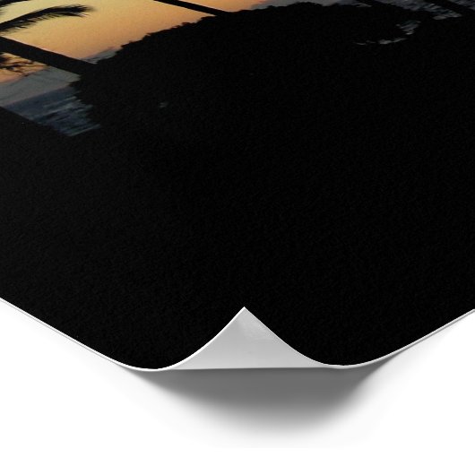 Hawaiian Sunset Poster (Ecke)
