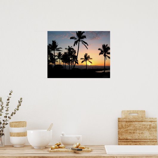 Hawaiian Sunset Poster (Küche)