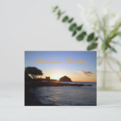 Hawaiian Sunset Postkarte (Stehend Vorderseite)