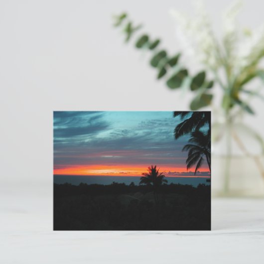 Hawaiian Sunset Postkarte (Stehend Vorderseite)