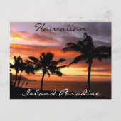 Hawaiian Sunset Postkarte (Vorderseite)